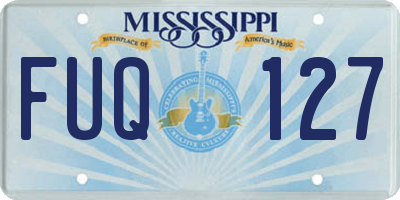 MS license plate FUQ127