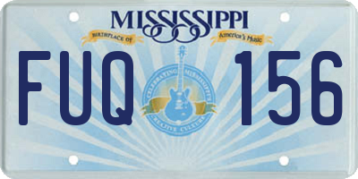 MS license plate FUQ156