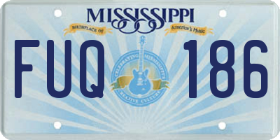 MS license plate FUQ186