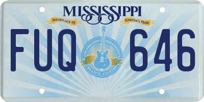 MS license plate FUQ646