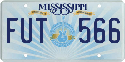 MS license plate FUT566