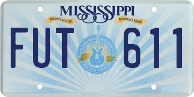 MS license plate FUT611