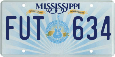 MS license plate FUT634