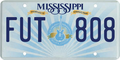 MS license plate FUT808