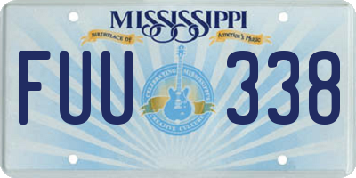 MS license plate FUU338