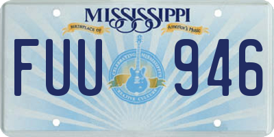 MS license plate FUU946