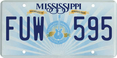 MS license plate FUW595