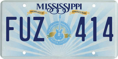 MS license plate FUZ414
