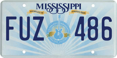 MS license plate FUZ486