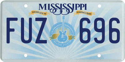 MS license plate FUZ696