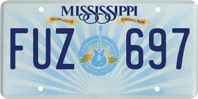 MS license plate FUZ697