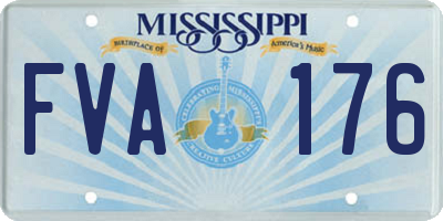 MS license plate FVA176