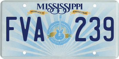 MS license plate FVA239