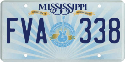 MS license plate FVA338