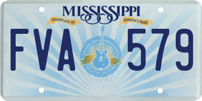 MS license plate FVA579