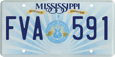 MS license plate FVA591