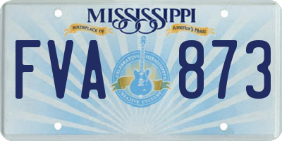 MS license plate FVA873