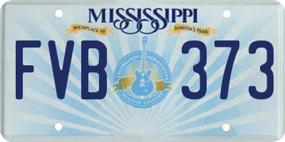 MS license plate FVB373