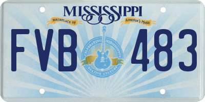 MS license plate FVB483