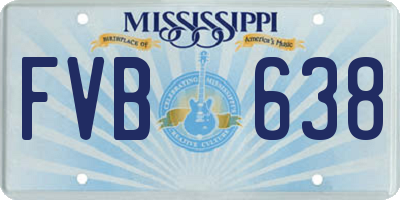 MS license plate FVB638
