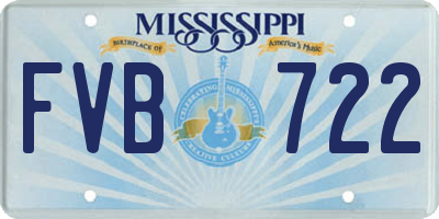 MS license plate FVB722