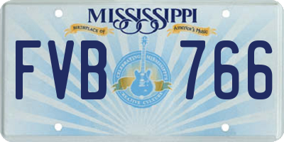 MS license plate FVB766