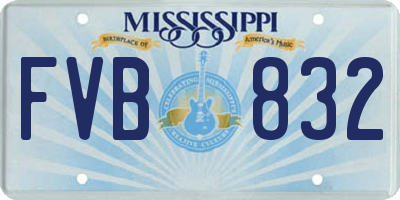 MS license plate FVB832