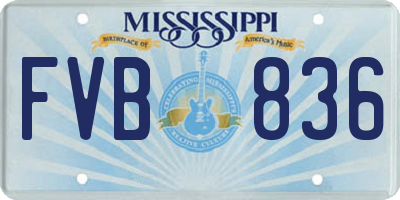 MS license plate FVB836