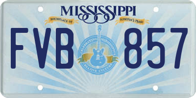 MS license plate FVB857