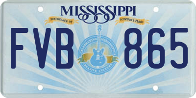 MS license plate FVB865
