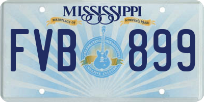 MS license plate FVB899