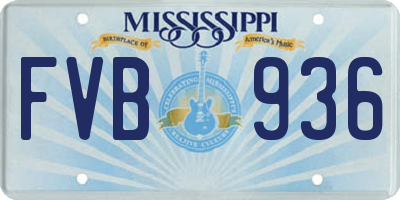 MS license plate FVB936