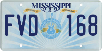 MS license plate FVD168