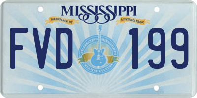 MS license plate FVD199