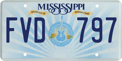 MS license plate FVD797