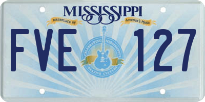 MS license plate FVE127