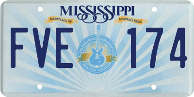MS license plate FVE174