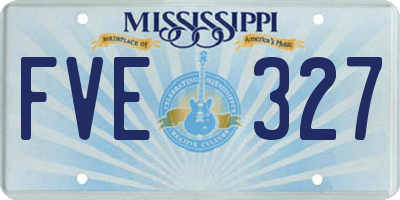 MS license plate FVE327
