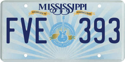 MS license plate FVE393