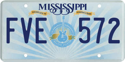 MS license plate FVE572