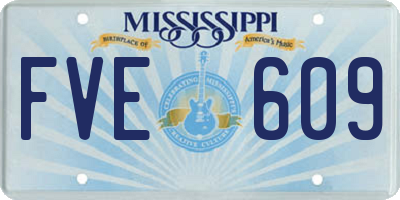 MS license plate FVE609