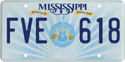 MS license plate FVE618
