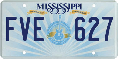 MS license plate FVE627