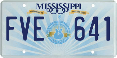 MS license plate FVE641