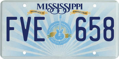 MS license plate FVE658