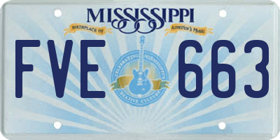 MS license plate FVE663
