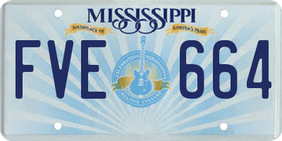 MS license plate FVE664