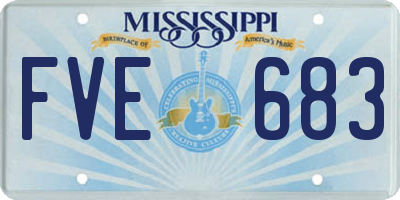 MS license plate FVE683