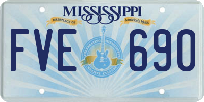 MS license plate FVE690