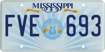 MS license plate FVE693